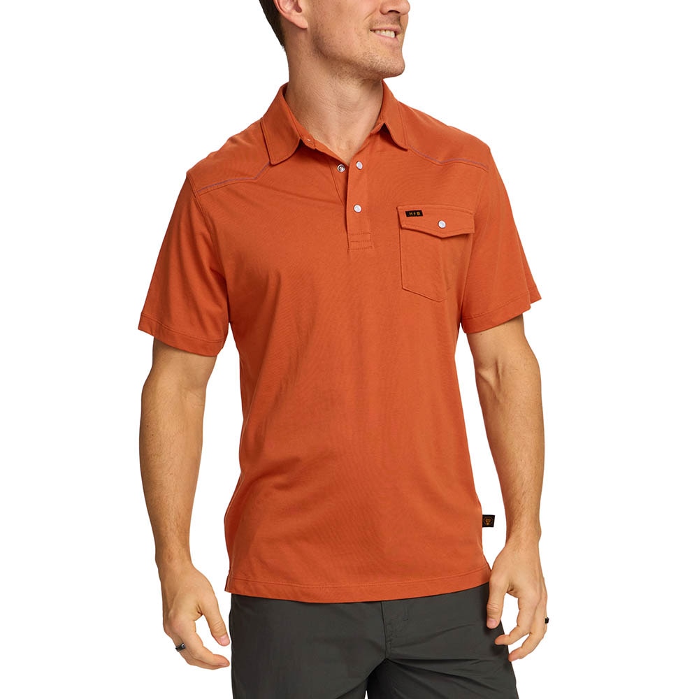 Howler Ranchero Polo Shirt Men's in Oxidized Clay